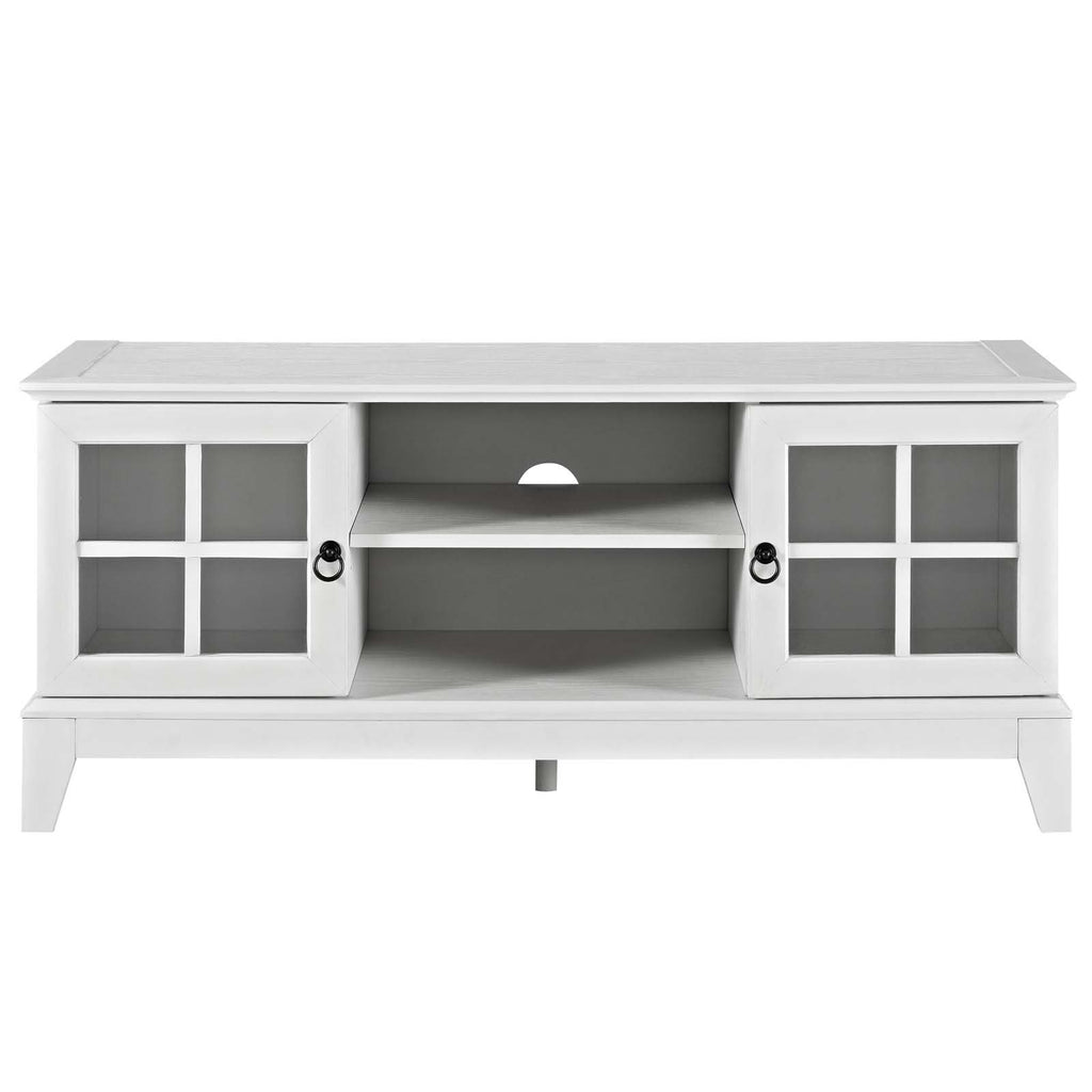 Isle Coastal Contemporary 47 Inch TV Stand in White