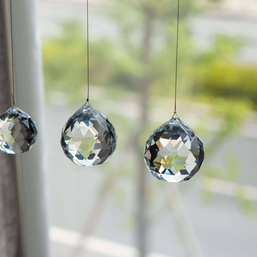 13 Pack 20mm/30mm/40mm Clear Crystal Ball Prisms Suncatchers for Window - Rainbow Maker Sun Catcher Indoor Window