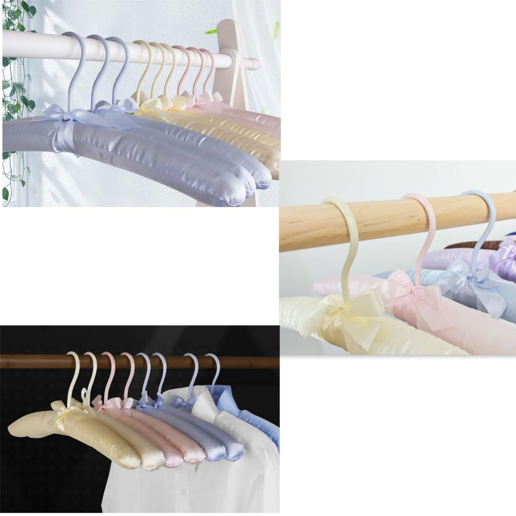 Satin Padded Hangers, Thicker Padded Hangers for Women Clothing, Cute Hanger