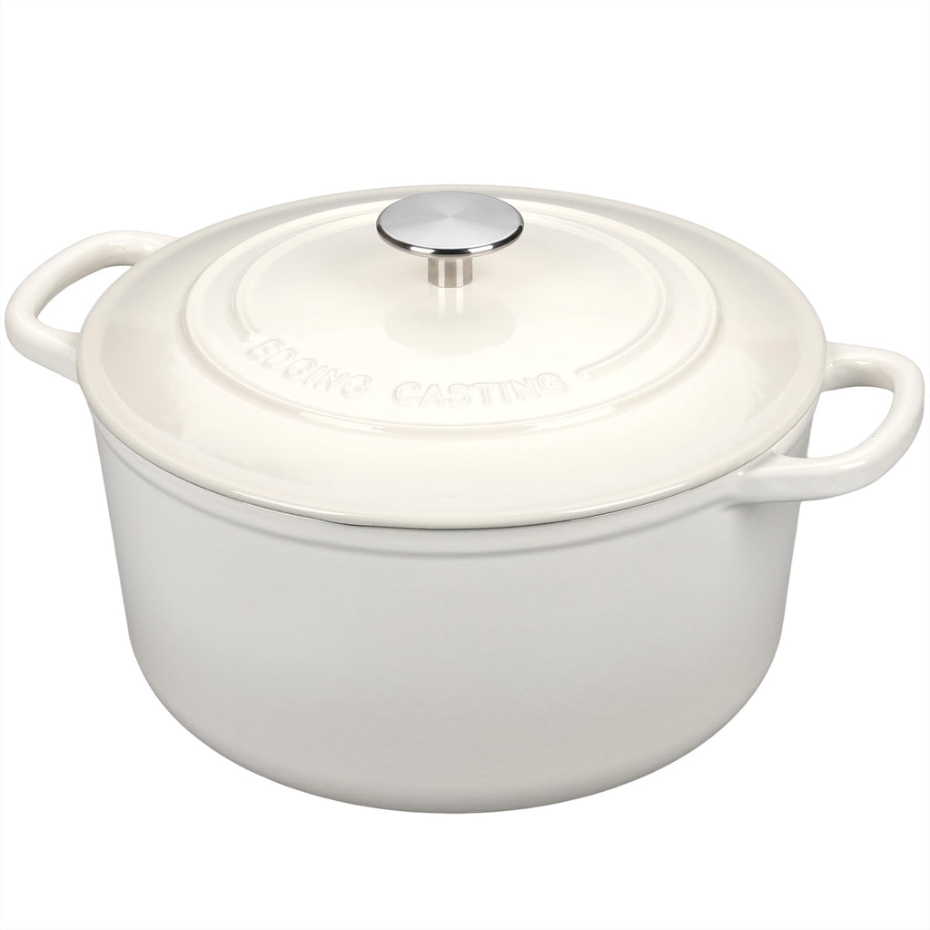 Enameled Cast Iron Dutch Oven with Sourdough Bread Baking Kit, Bread Dutch Oven with Lid, Includes Proofing Basket &
