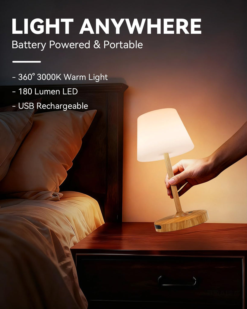 Outdoor Waterproof Shower Lamp, 5200mAh Rechargeable Bathroom Lamp