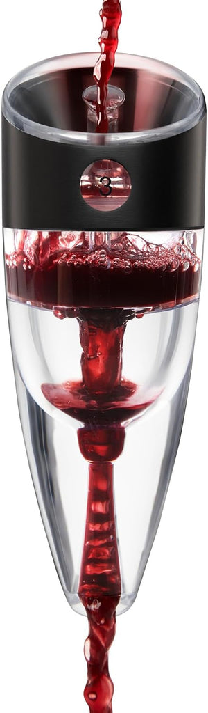Wine Aerator, Instant Decanter with Adjustable Dial to Custom Aeration, Enhance Flavor, Smooth Pour