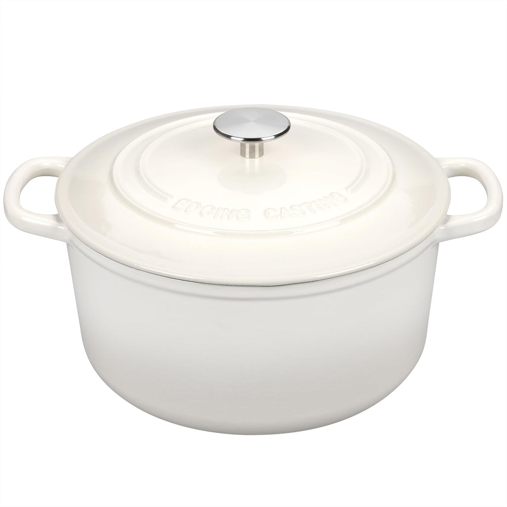 Enameled Cast Iron Dutch Oven with Sourdough Bread Baking Kit, Bread Dutch Oven with Lid, Includes Proofing Basket &