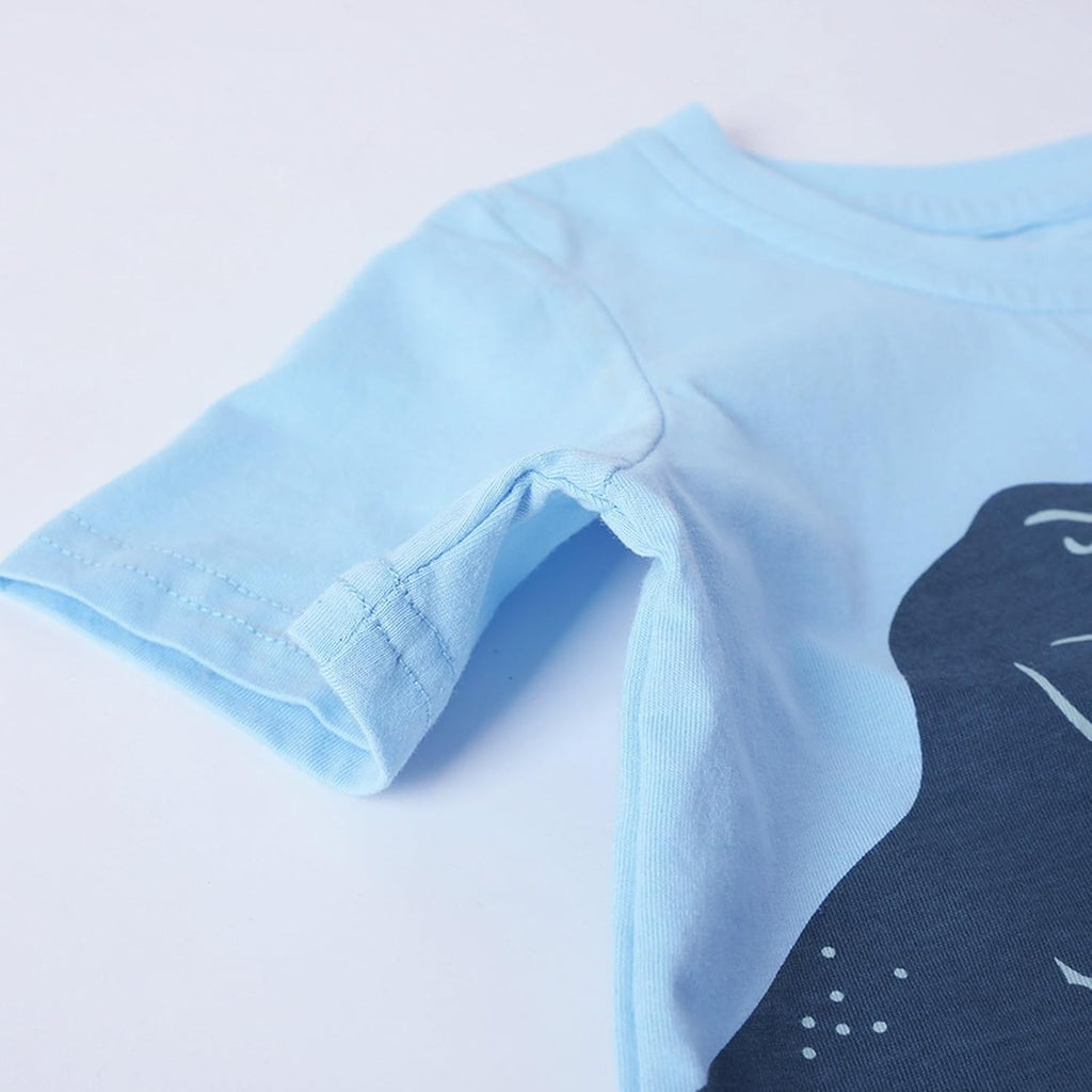 Boys T Shirts 3 Pack Toddler Boys Graphic Tee Shirts Cotton Short Sleeve Crewneck Tops for Little Boys