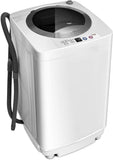 Portable Washing Machine, Full Automatic Washer and Dryer Combo, with Built-in Pump Drain 8 LBS Capacity Compact