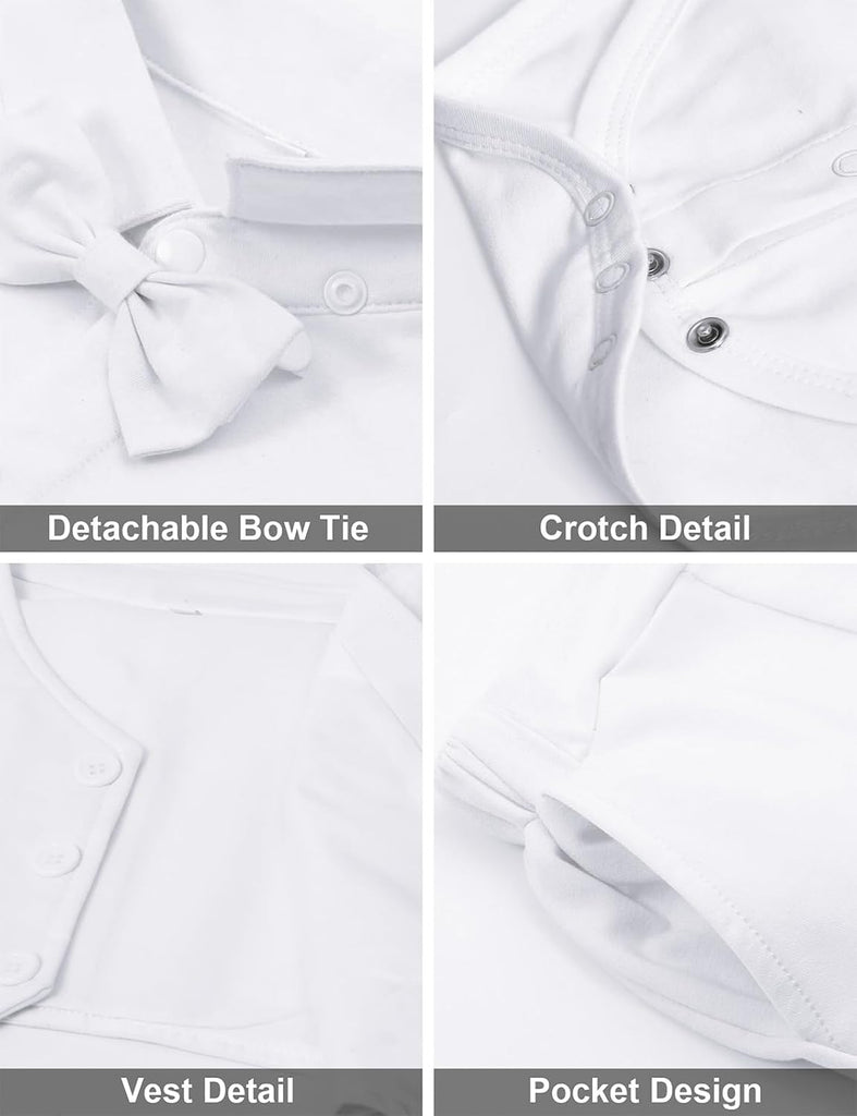 Baby Boy Baptism Outfit Infant Christening Blessing Formal Wedding Dress Suits