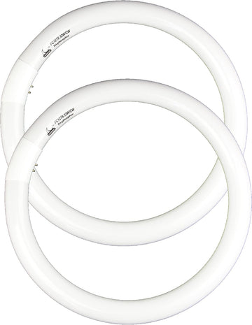 32W Cool White Round Fluorescent Light Bulb, 12 Inch T9 32 Watts Circular Bulbs, 12'' FCL 32 Circline Bulb