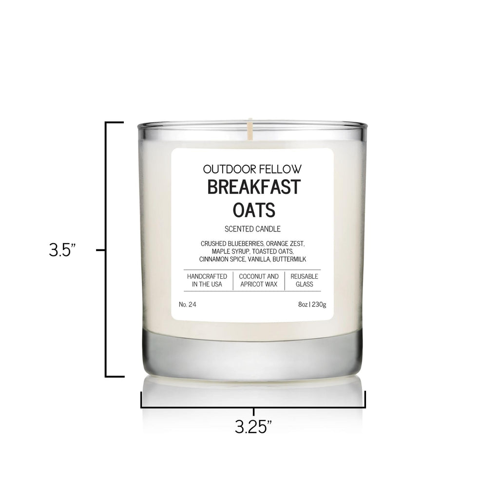 Breakfast Oats Scented Candle, Vanilla Maple Blueberry Candle, Luxury Coconut Apricot Wax Candle, Strong Scent, Non