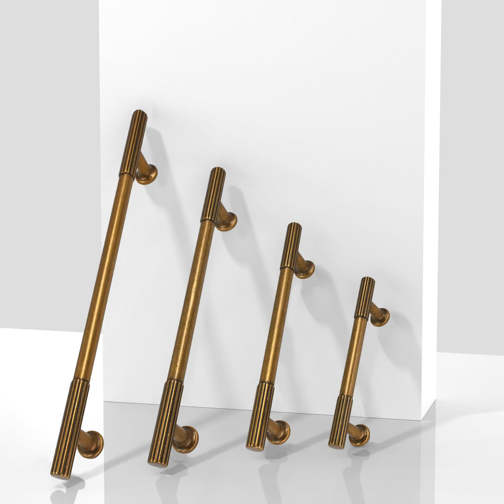 10 Pack Antique Brass Cabinet Pulls 7.5 Inch(192mm) Kitchen Cabinet Handles Solid Zinc Alloy Cabinet Hardware Drawer
