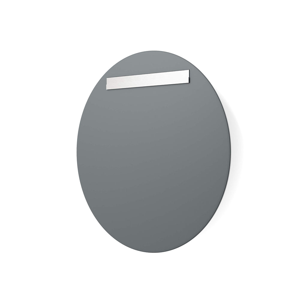 Frameless Round Circle Mirror | 24" x 24" Bathroom Wall Mirror w/Beveled Edge | UltraFlush Hanging System