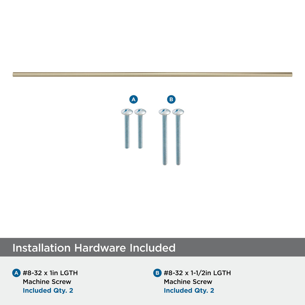 25-3/16" Bar Pulls Golden Champagne Drawer Pull