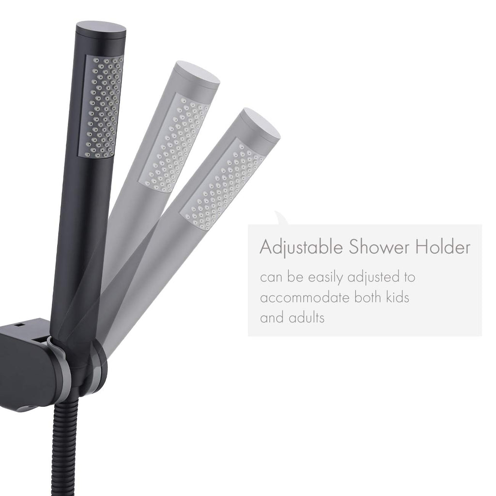 Handheld Shower Head with Extra Long Hose Shower Wand Holder Set