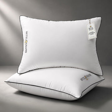 Bed Pillows Queen Size Set of 2, Medium Soft Down Alternative | Sleeping Pillows for Side Back Stomach Sleepers, 400