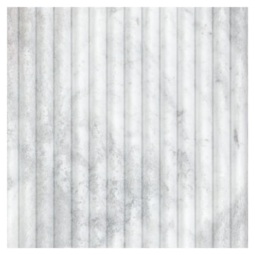 Bluestone Milano 12x24 Honed Fluted Marble Wall Tile - Textured Surface Accent, Fireplace Surround, or Shower