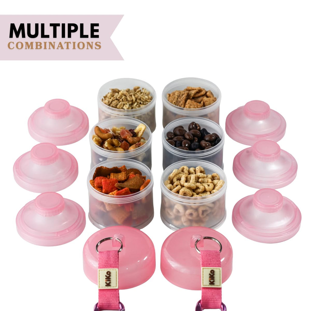 Formula Container to Go - Baby Essentials, Stackable Formula Dispenser for Night Feedings, Snacks and More - 2 Pack