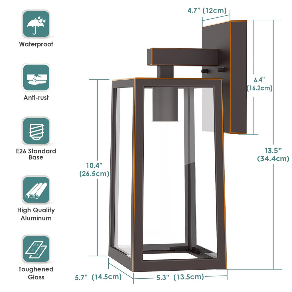 Outdoor Wall Light Fixtures, Exterior Waterproof Wall Lanterns