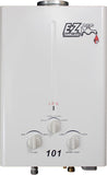 EZ 101 Outdoor Tankless Water Heater - Propane (LPG) Gas - 2 GPM - Small - Portable - Point of use