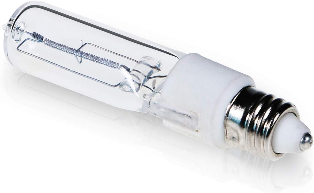 JDE11 120V 100W T4 JDE11 Bulb, Mini Candelabra Base E11 Bulb, 1600lm 2800K Clear Dimmable 100 watt Halogen Light