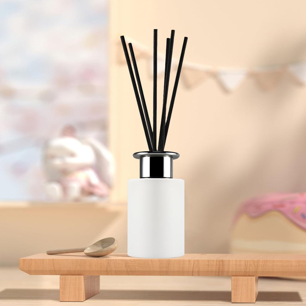 Fragrance Glass Reed Diffuser Bottles Jars 120ml - Set of 4