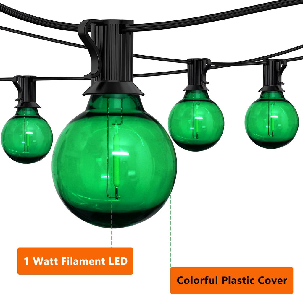 G40 Green Light Bulb LED Replacement Bulbs, Shatterproof E12 1W
