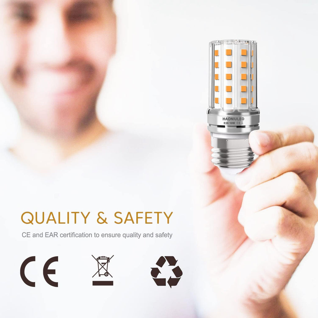 E26 LED Corn Light bulbs, Warm White 3000K, 1000 lumen, 100 Watt Equivalent Incandescent Bulbs, Non-Dimmable