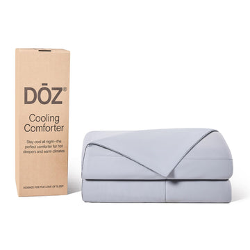 DOZ Lightweight Cooling Comforter, Cooling Blanket for Hot Sleepers and Night Sweats, Q-Max Over 0.4, Cool to The