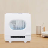 Portable Countertop Dishwashers, 800W Automatic Compact Dishwasher Mini Countertop Dishwasher with 5 Washing Programs