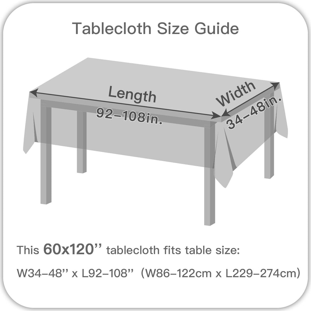 Faux Linen Texture Tablecloth Stain Resistant Waterproof, Wrinkle Resistant Washable Table Cloth, Fabric Table Cover