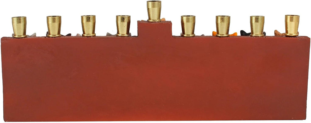 Hanukka Cat - 3D Sculptured Cats and Paw Prints on Menorahs Base Cats Themed Children Teens or Adults Collectible