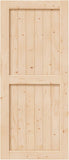 36in x 84in Sliding Barn Wood Door,Interior Doors,DIY Assemblely,Solid Natural Spruce Panelled Slab,