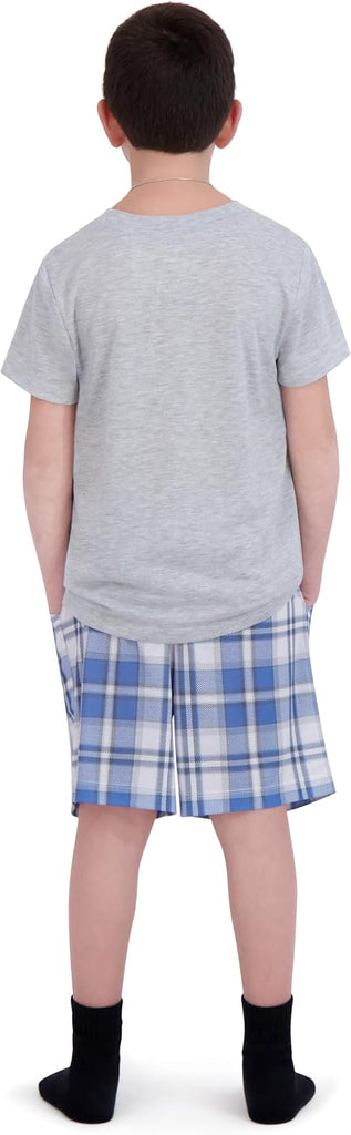 Pajamas Set for Boys, Piece Set, Short Sleeve Shirt with Pajama Shorts