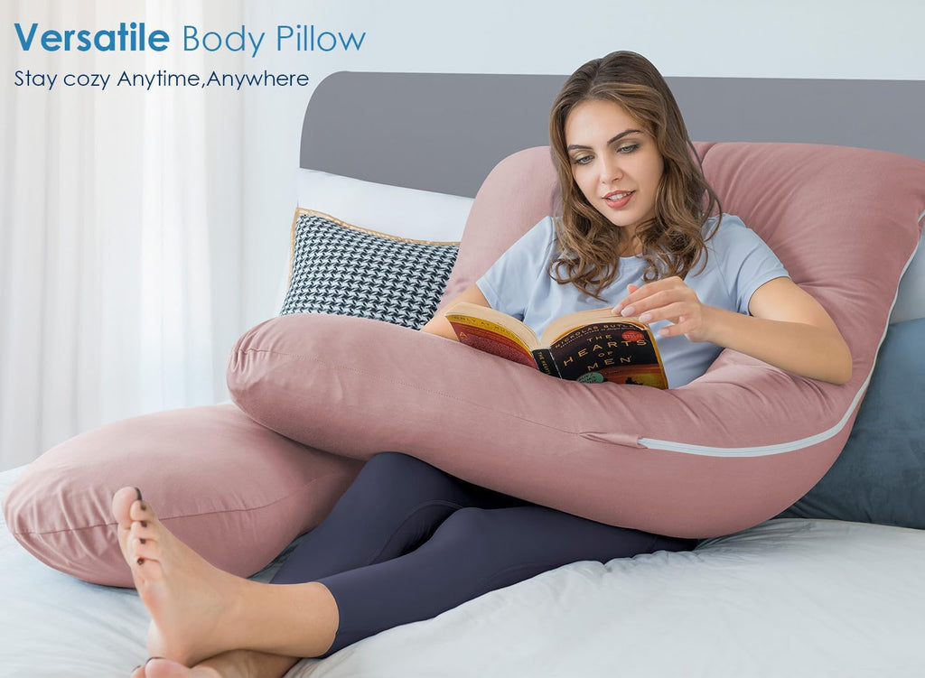 Pregnancy Pillows for Sleeping, Cooling U Shaped Body Pillow, Maternity Pillow for Pregnant Women with Silky Soft