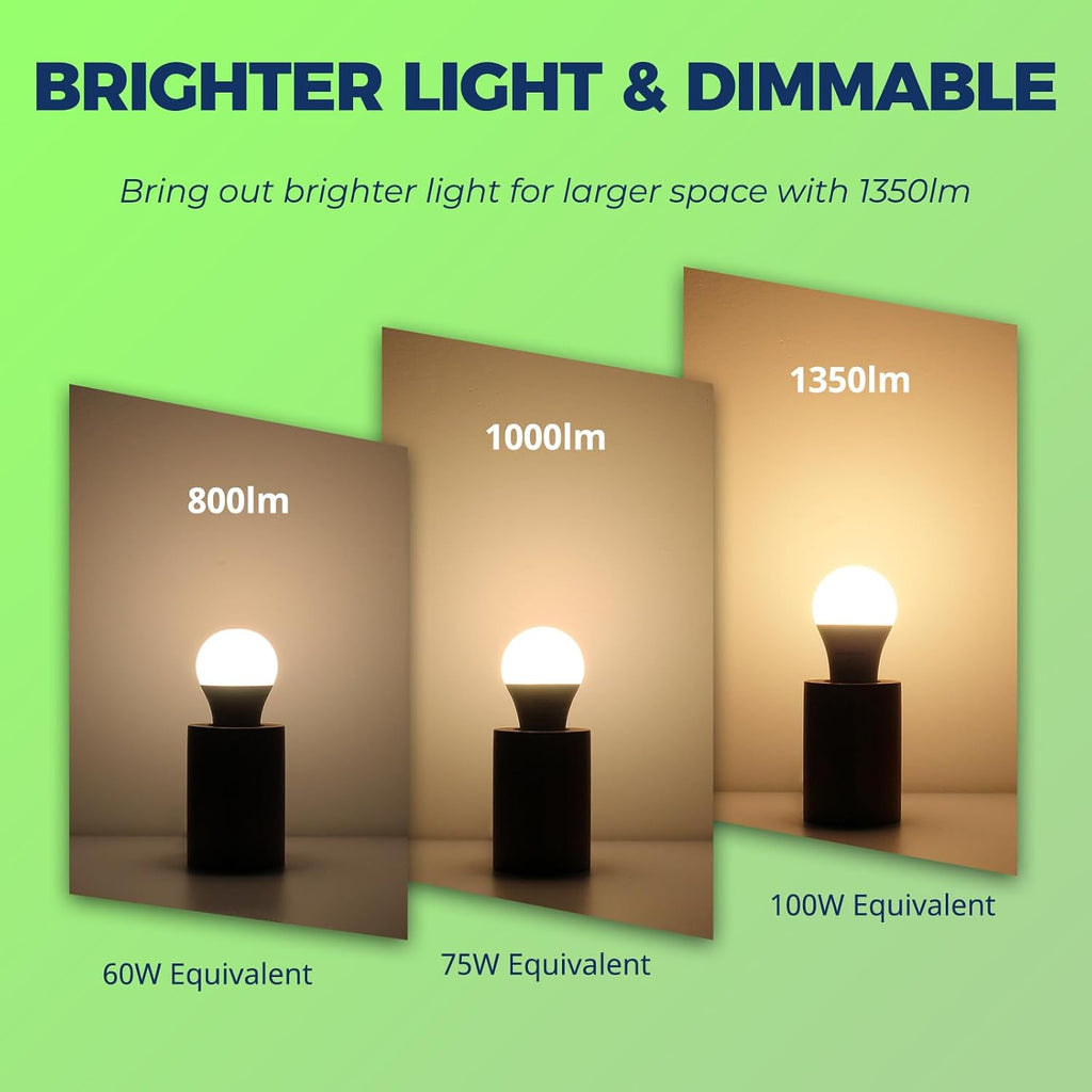 Matter Smart Light Bulbs 100W, Color Changing Light Bulbs