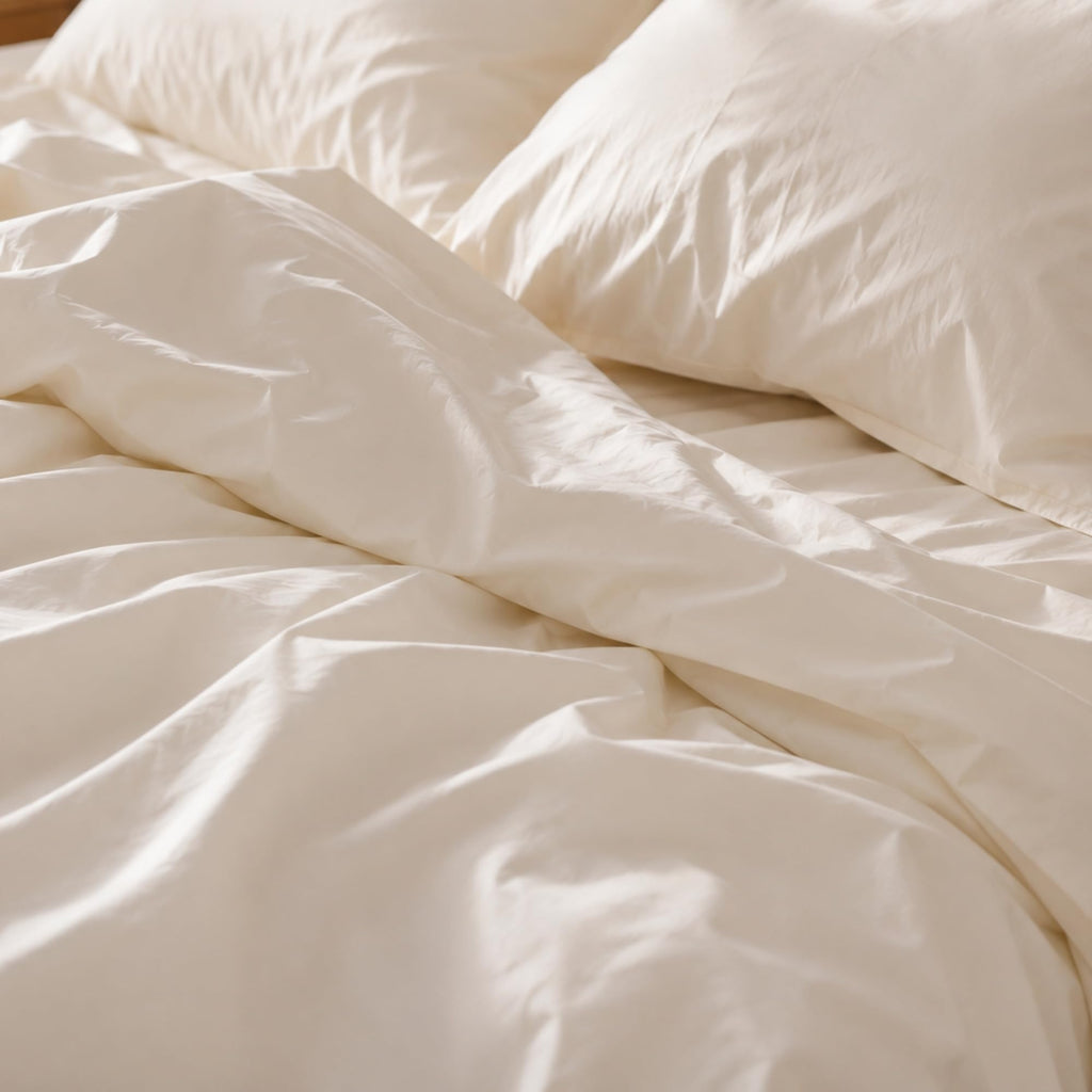 Certified 100% Organic Cotton Sheet Set - Premium Long-Staple Cotton Percale Weave, Cool & Breathable Luxury