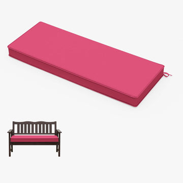 Outdoor Bench Cushions Furniture 48 X 18 Inch Water-Resistant & Fade-Resistant 3.5" Thick Removable Outdoor Couch