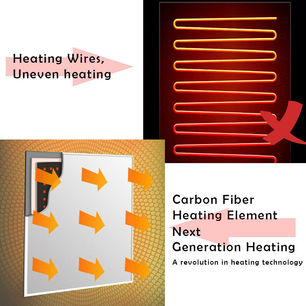 Infrared Heater Panel 600W for indoor yoga studio with on/off Switch