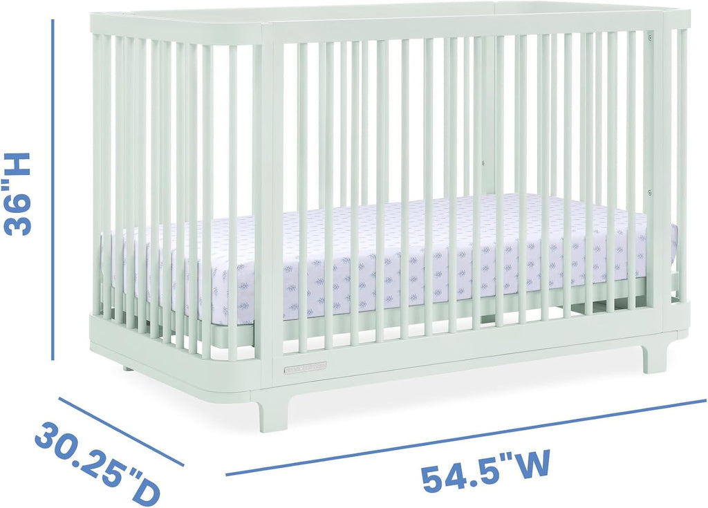 Nest 4-in-1 Convertible Crib, Light Sage