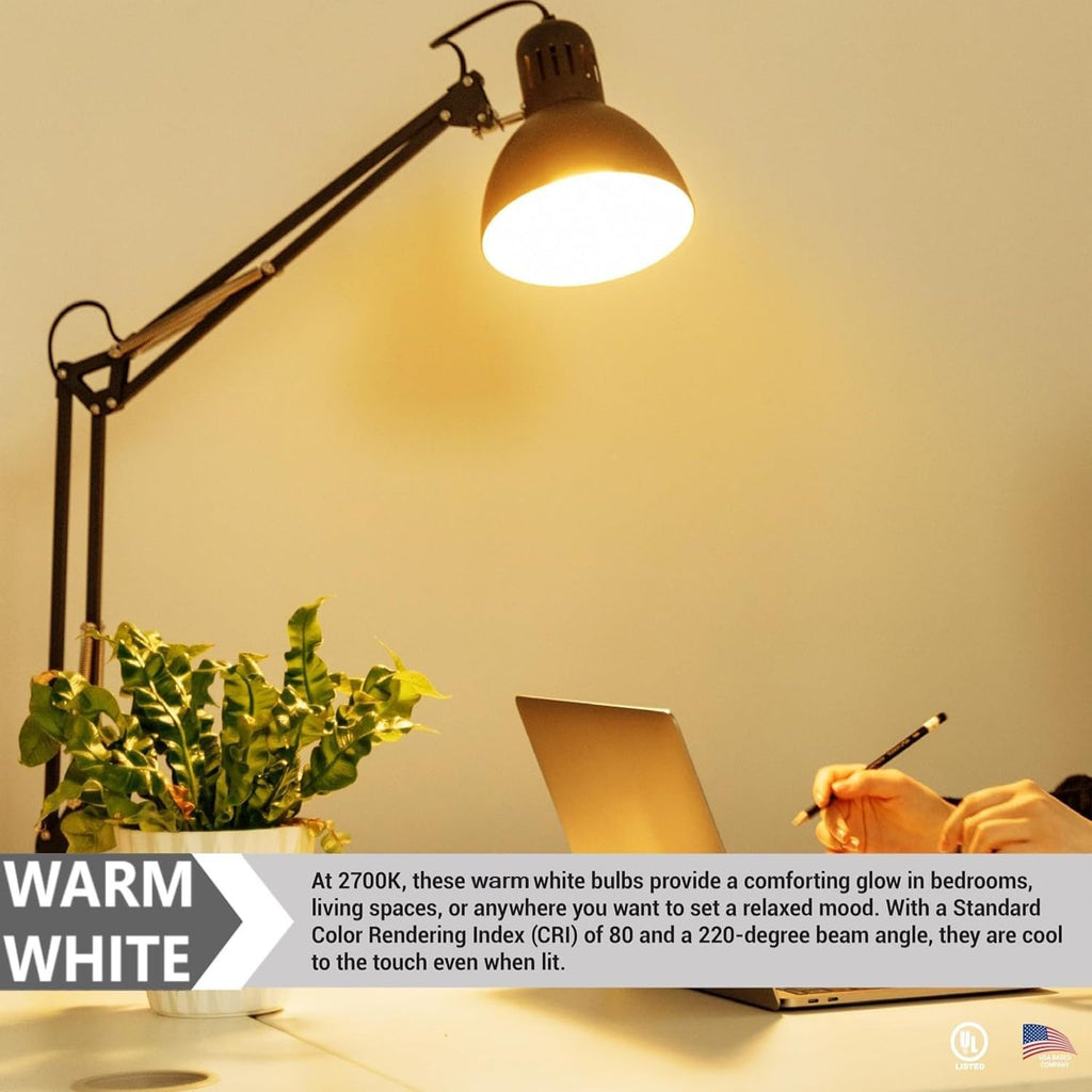 A21 LED Light Bulb 18W (150W Equivalent) Energy Efficient E26 Standard Medium Base 2600 High Lumen 11,000-Hour