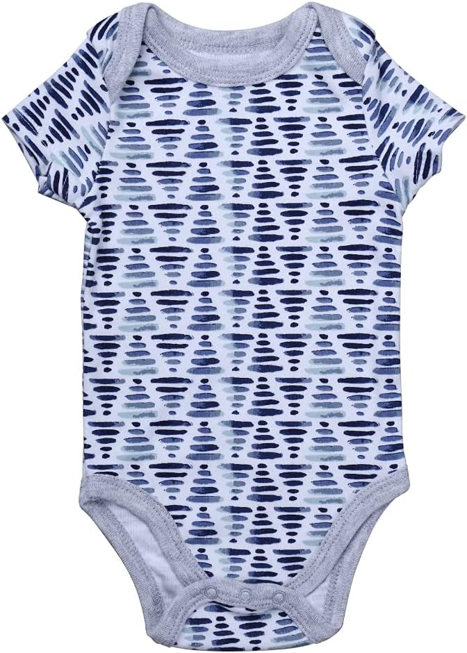 Boy's Pack Short-Sleeve Kimono Bodysuit Set -Side Snap Infant Bundle