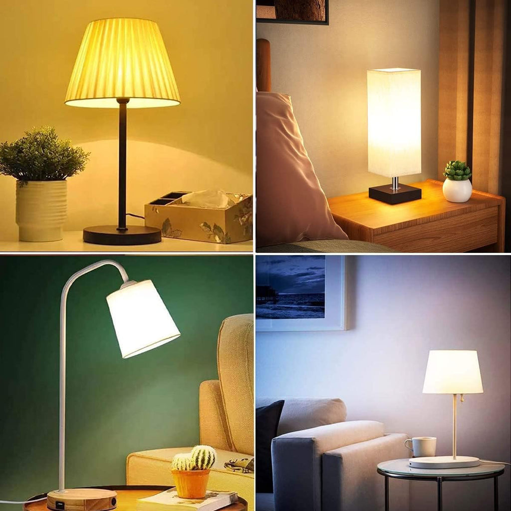RGB Color Changing Light Bulbs,RGB LED Light Bulbs,9W Warm White 6500K,40W Equivalent,16 Color Multicolor A19 E27/E26