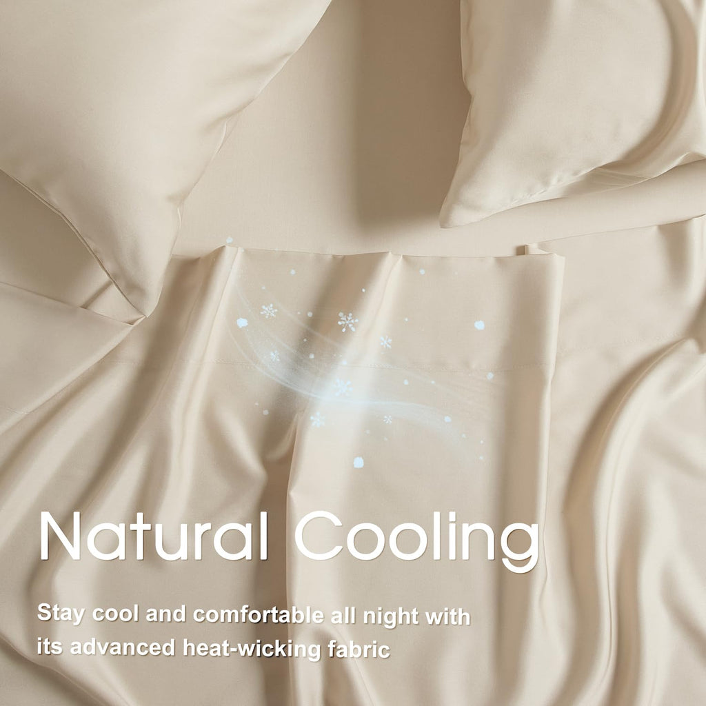 Rayon Derived from Bamboo Sheets King Extra Deep Pocket 18-24 inch