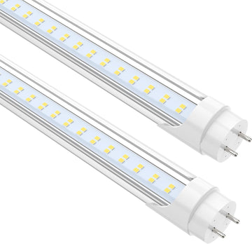4FT LED T8 Type A+B Tube Lights, 24W(65W Equivalent), 3200LM, 5000K