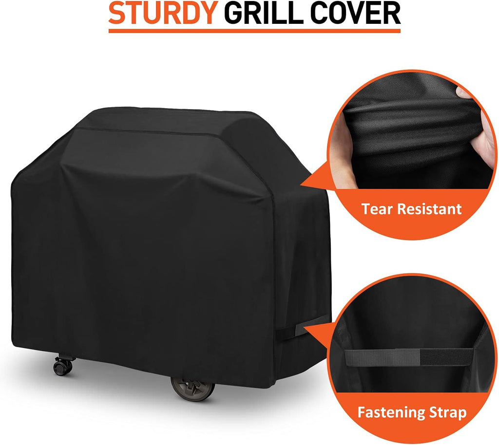 BBQ Grill Cover 50 Inch, Heavy Duty Waterproof Barbecue Cover for Outdoor Grills up to 48 Inch Width, Suitable for