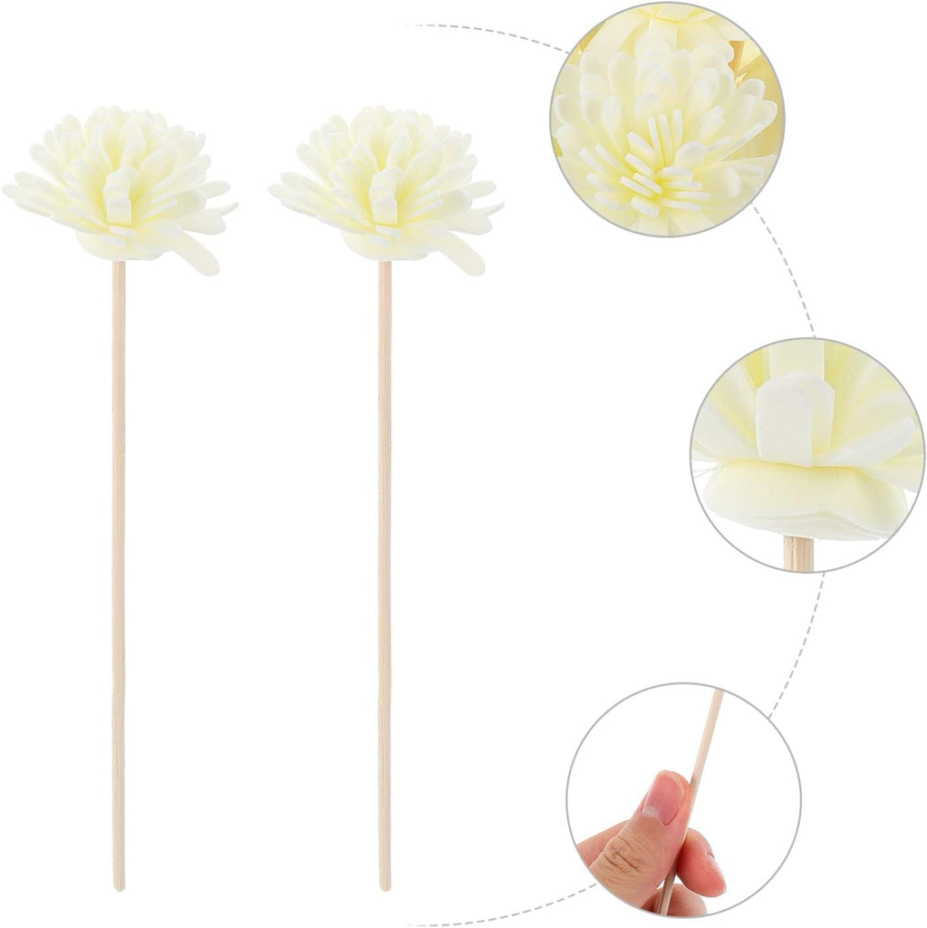 Reed Diffuser Sticks Diffuser Sticks Artificial Flower Rattan Reed Essential Oil Home Decor Strips - Set of 30