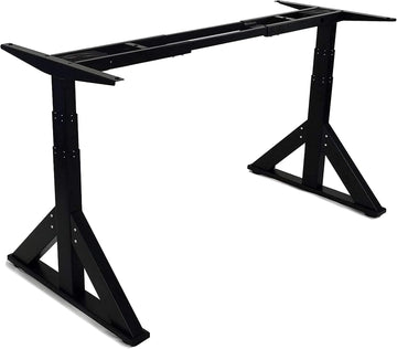 VJ205 Electric Height Adjustable Sitting Standing Desk Frame Sit Stand - Dual Motors 3 Stages Motorized Desk Base