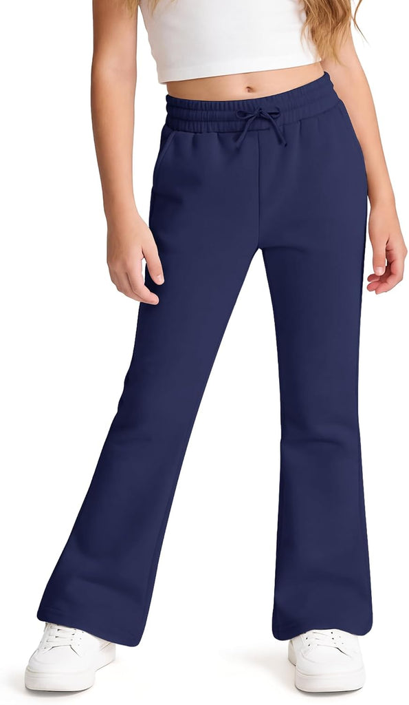 Girls Uniform Pants Flare Sweatpants Joggers Pants Preppy Clothes