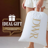 Luxury Feather Down Fiber Comforter Queen, Ultra-Soft Cotton-Blend Fabric