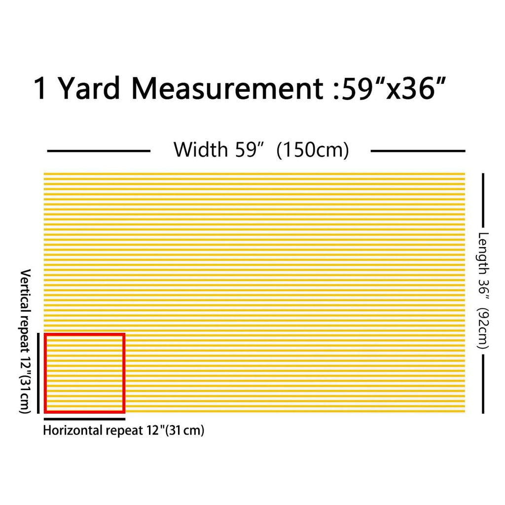 Stripe Fabric By the Yard, 5 Yards