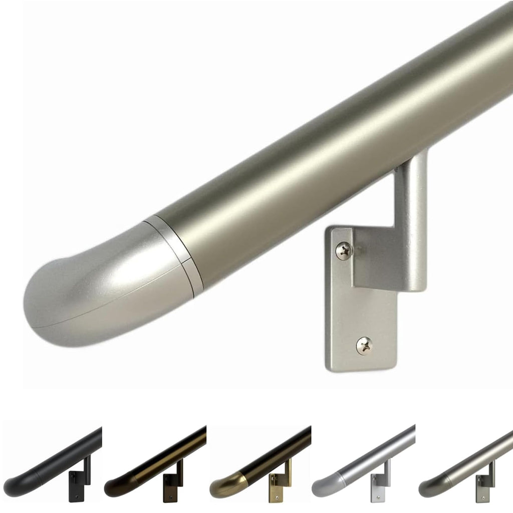 ADA Handrail Kit, 4 ft Stair Handrail, Champagne