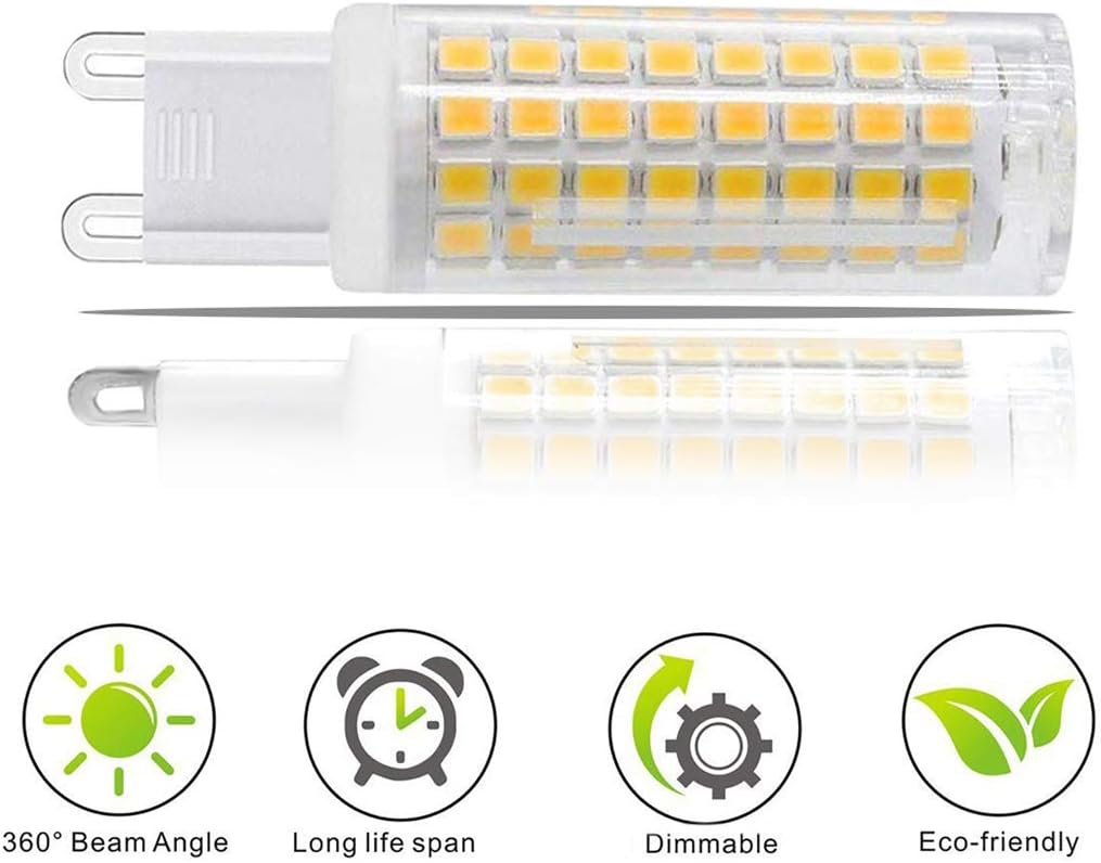 G9 Led Bulbs 7W Chandelier Light Bulbs, 3000K Warm White